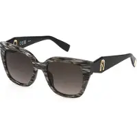 Furla Zonnebril SFU812 53/20/140 Grijs gestreept Acetaat VROUW SFU812