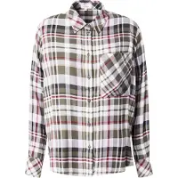s.Oliver Blouse taupe / olijfgroen / karmijnrood / zwart