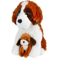 Take Me Home Hond Met Pup Pluche 26cm Bruin bruin Polyester Knuffel