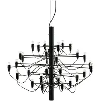 Flos 2097 Sarfatti kroonluchter LED Matzwart 30 lampen