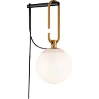 Artemide nh wandlamp zwart messing