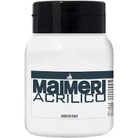 Maimeri Acrilico Acrylverf Platinum White 017 500 ml 1 stuk