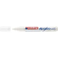Edding 5100 acrylmarker medium - wit - 1 watervaste acrylverfmarker - ronde punt 2-3mm