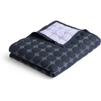 HAY Mega Dot bedspreizer organic 235x245 cm Midnight blue