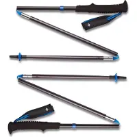 Black Diamond - Trail / running stokken - Distance Z Pewter voor Unisex van Nylon - Maat 110 cm - Grijs