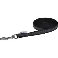 Petlando Sleeplijn Anti-Slip Zwart - Hondenriem - 1000x2 cm