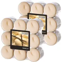 Conpax Candles Geur theelichtjes/waxinelichtjes - 36x - Vanilla aroma - 4,5 branduren