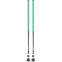Les batons d'Alain - Skistokken - Emeraude voor Unisex van Wol - Maat 135 cm - Groen