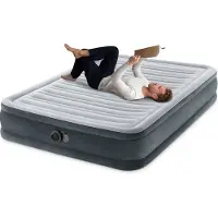 Intex DuraBeam Comfort Plush, opblaasbaar matras, dubbel, rechthoekig, met ingebouwde luchtpomp