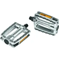 Ergotec 658 9/16" pedalen met reflector - Zilver/Grijs