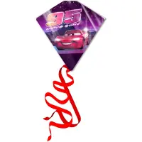 Eolo Toys Cars Diamant Vlieger - 62 x 62 cm - Bliksem McQueen