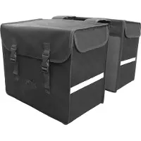 Polydaun classic canvas xl dubbel 39x33x23 cm 59 liter zwart