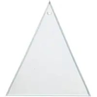 Creativ Company Glazen platen, 8x9 cm, driehoekig, 10 stuks.