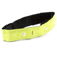 IKZI LED armband | (Unisize, led, Batterijen, Reflecterend, Neon geel)