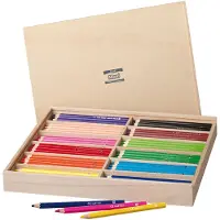 Havo Creall Maxi Kleurpotloden in opbergdoos, 147 stuks.