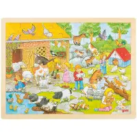 Goki Houten Puzzel Kinder Dierentuin 48 Onderdelen 1 St