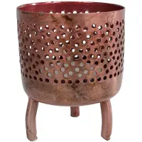 Gifts Amsterdam Metalen Theelichthouder Luca 6x6x8 cm Koper