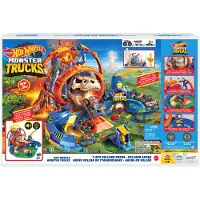 Hot Wheels Autospur m. Ton/Licht - 57 cm - Monster Trucks T-Rex - - One Size - Autospur