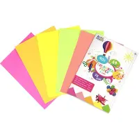 GrafiX Green Gekleurd papier Fluor | Formaat A4 | 40 vellen | 75 Gram | 5 verschillende kleuren | Papier | vouwen | Origami | Knutselpakket | voor kinderen