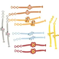 LG-Imports armband wilde dieren, set van 12st.
