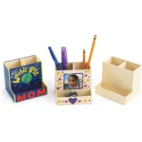 Colorations - versier je eigen houten bureauorganizer, set van 12
