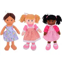 Johntoy Baby Rose Zachte Pop, 40cm.