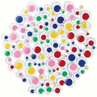 Colorations - zelfklevende gekleurde plakoogjes, 100st.