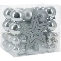 PerfectLED Kerstballen set | | 54 stuks (Piek, Slinger, Zilver)