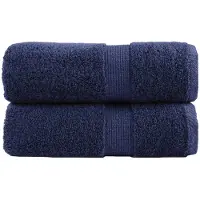 vidaXL Premium washandjes SOLUND 2 stuks marineblauw 30x30 cm 600 g/m²