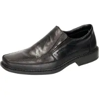 Rieker heren leren loafers zwart