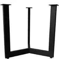 Furniture Legs Europe Stalen salononderstel zwart rond ø 42 cm en hoogte 43 cm (2 x 4 cm)