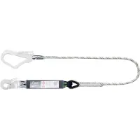 ARDON veiligheidslijn met steigerhaak en karabijnhaak - 1.5m - FA3050315 - FA5010322B Aluminium karabijnhaak - Incl. FA5010322B Aluminium karabijnhaak