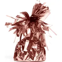 We Fiesta 12x Ballon gewichtje Rosé Goud 170 gram - Ballongewicht Gewicht Ballonnen Feest Accesoires Thema Party Tafeldecoratie Tafel Decoratie