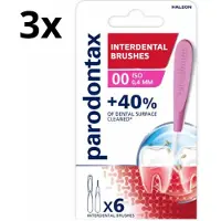 Parodontax Interdentale Ragers 0.4 mm – Maat 0 - 3 x 6 stuks - Voordeelverpakking