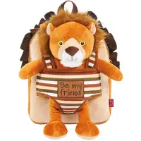 Perletti Pluche rugzak voor kinderen met afneembaar speeltje, Toys, LEV, 13075