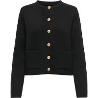 JDY Gebreid vest 'JDYKim' zwart