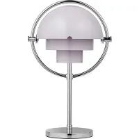 Gubi Tafellamp Multi-Lite, dimbaar, chroom / zilver, Woon-/ Eetkamer, metaal, Design, Tafellamp