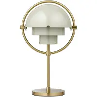 Gubi Tafellamp Multi-Lite, dimbaar, messing / goud, Woon-/ Eetkamer, metaal, Design, Tafellamp