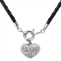 Behave - zwarte damesketting - druppel hanger - modern casual stijl