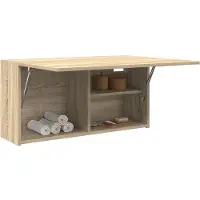 vidaXL Badkamerwandkast 80x25x40 cm bewerkt hout sonoma eikenkleurig