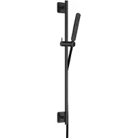 Hotbath Gal GL309 verstelbare glijstang 100cm met staafhanddouche geborsteld gunmetal PVD