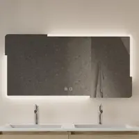 Gliss Design Badkamerspiegel melite 160x70 cm met led incl. Verwarming
