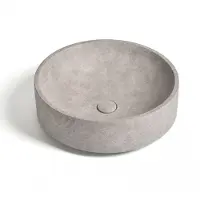 Ideavit Waskom idea.deco 45.5x45.5x14.5 cm rond beton grijs/bruin
