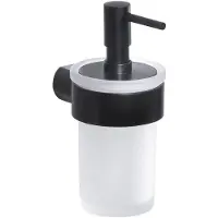 Gedy Pirenei hangende zeepdispenser mat zwart