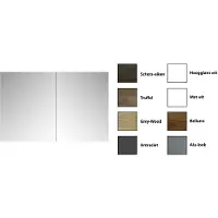 Sanicare Spiegelkast qlassics 80 cm 2 deuren hoogglans wit
