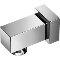Hotbath Wanduitlaat mate 6.5x2.5 cm vierkant chroom