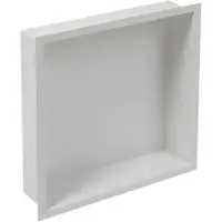 Plieger Inbox Inbouwnis - Met Flens - RVS - 30x30x7.5cm - Wit