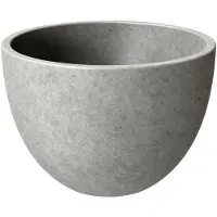 Ideavit Waskom idea.mini 22.5x22.5x15.5 cm rond beton licht grijs