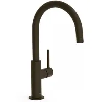 Tres Wastafelmengkraan study exclusive 32,4 cm met hendel uitloop gebogen rond zwart brons