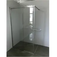 Plieger Panorama Walk-in Schuifdeur 2-delig 120x195cm 8mm Links RVS